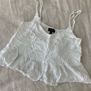 Nordstrom TopShop White Tank - Adjustable Straps